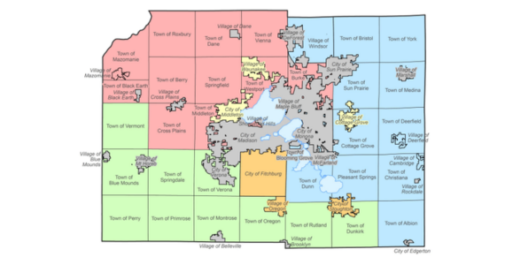 Map of staff inspection regions